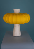 Andorra Table Lamp | White Travertine