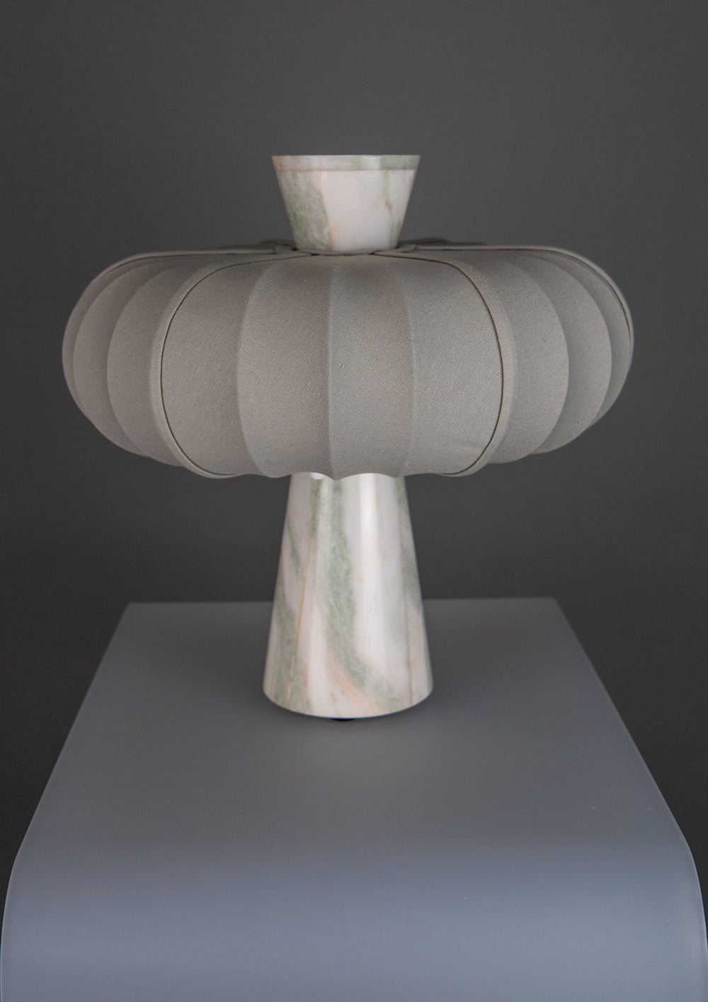 Andorra Table Lamp | Mild Ombre Cotton - Caribbean Green Marble