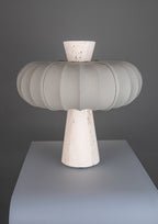 Andorra Table Lamp | White Travertine