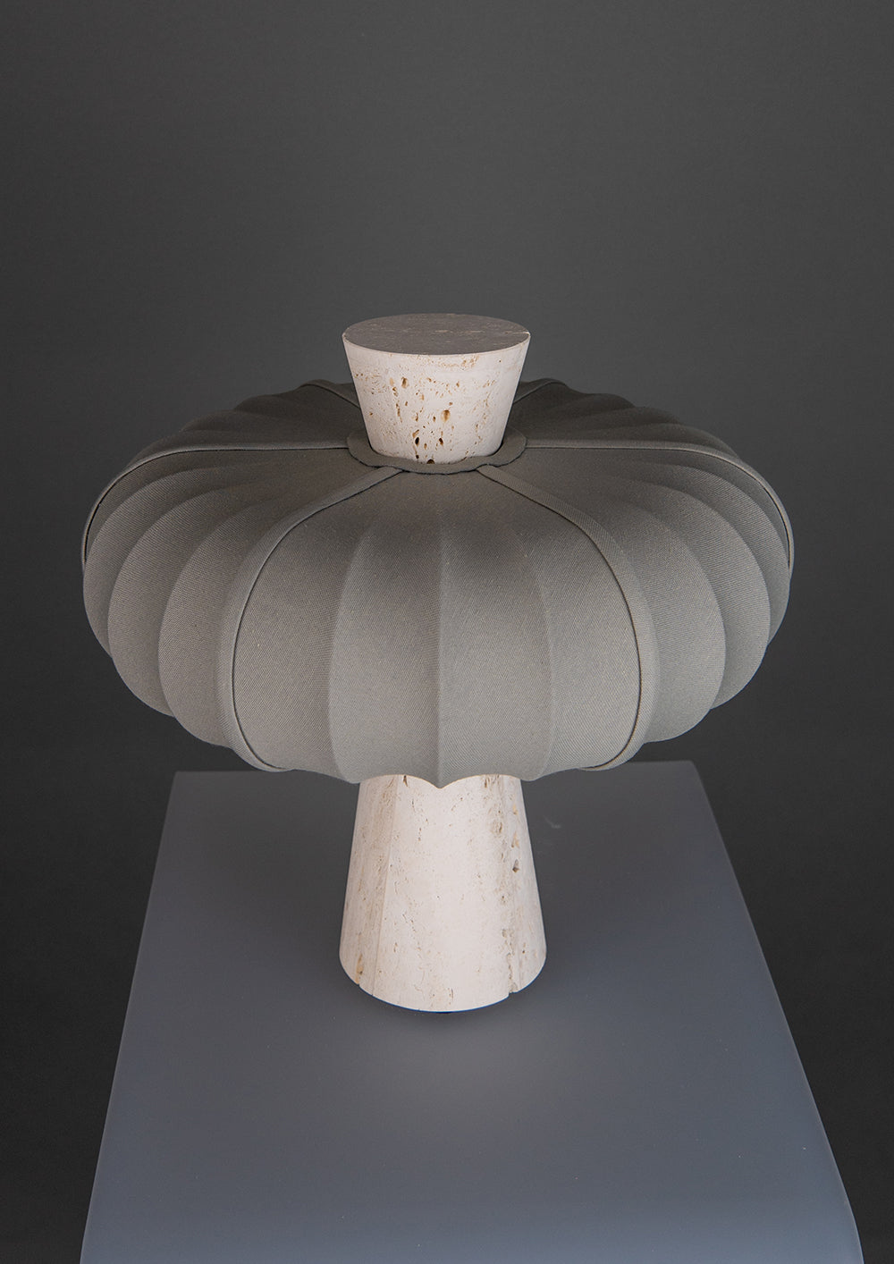 Andorra Table Lamp | White Travertine